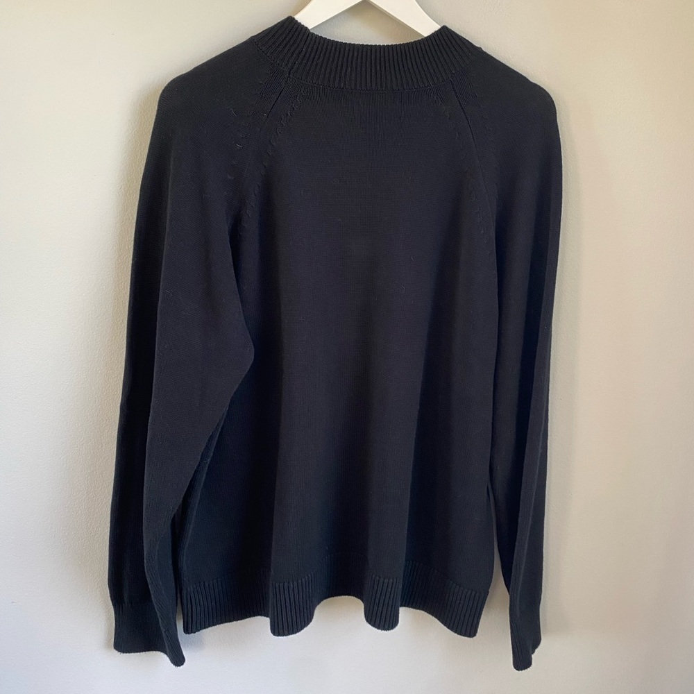 Quince Organic Cotton Mock Neck Sweater - Picture 2 of 14